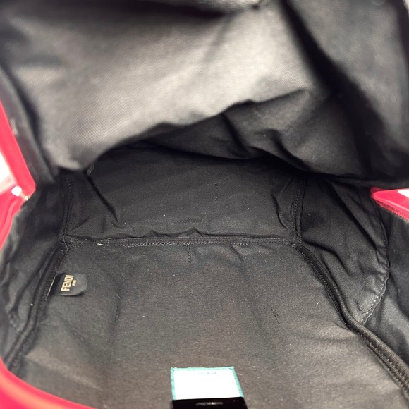 Fendi Vitello Seta Embossed FF Logo Backpack - Picture 7 of 10